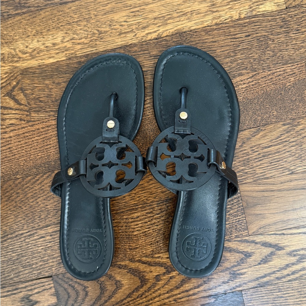 Tory Burch Black Miller Sandals